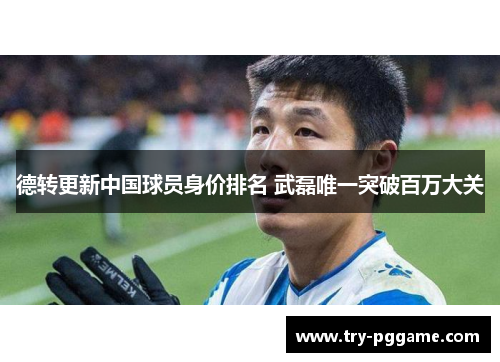 德转更新中国球员身价排名 武磊唯一突破百万大关